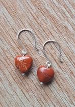 handgemaakte oorbellen echt zilver en jaspis, Sieraden, Tassen en Uiterlijk, Oorbellen, Hangers, Verzenden, Nieuw, Met edelsteen