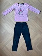 Pyjama, velours, unicorn, maat 134-140, Ophalen of Verzenden, Gebruikt, Meisje, Nacht- of Onderkleding