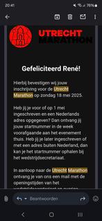 Startbewijs Utrecht Marathon, Tickets en Kaartjes, Eén persoon