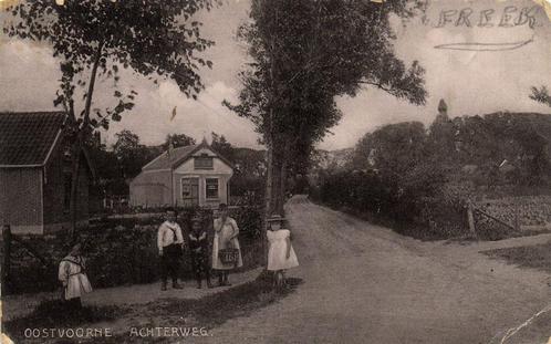Oostvoorne - Achterweg. - B-keus - beschreven, Verzamelen, Ansichtkaarten | Nederland, Ongelopen, Zuid-Holland, Voor 1920, Ophalen of Verzenden