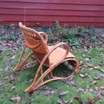 Vintage rotan stoel of tuinstoel. jaren '50 jaren '60, Huis en Inrichting, Stoelen, Ophalen, Gebruikt, Vintage rotan, Overige kleuren