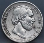 Zilveren rijksdaalder 1850 - 2 1/2 gulden 1850 Willem 3, Koning Willem III, Verzenden, Zilver, Losse munt