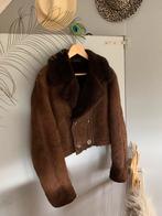 Vintage cropped lammy coat M bohemian winterjas, Kleding | Dames, Jassen | Winter, Maat 38/40 (M), -, Ophalen of Verzenden, Zo goed als nieuw