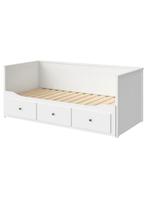 Ikea Hemnes 1 persoonsbed uitschuifbaar, Huis en Inrichting, Ophalen, Eenpersoons, Wit, 80 cm