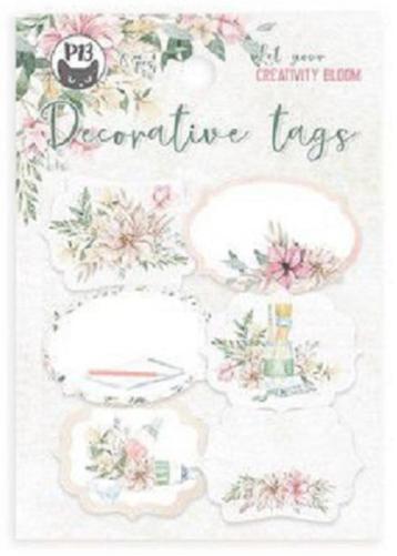 Piatek13 decoratieve labels 6 stuks set 04 P13-CRB-24 beschikbaar voor biedingen