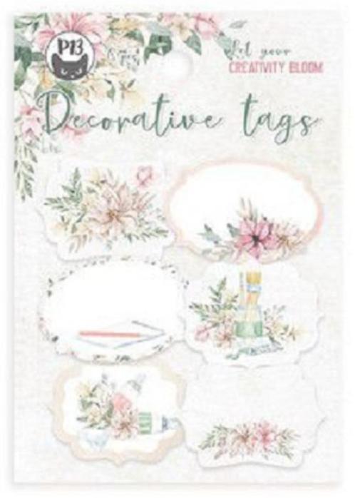 Piatek13 decoratieve labels 6 stuks set 04 P13-CRB-24, Hobby en Vrije tijd, Scrapbooking, Nieuw, Versiering of Embellishment, Overige merken