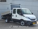 Iveco Daily 35C21 3-Zijdige Kipper Dubbel Cabine 210PK 3.0L, Auto's, Bestelauto's, Automaat, Stof, Euro 6, Iveco