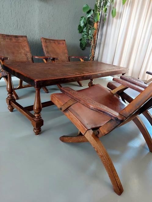 Complete lederen meubelset Angel Pazmino Ecuador, Antiek en Kunst, Kunst | Designobjecten, Ophalen