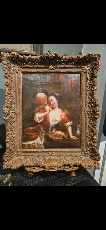 Schilderij omgeving Jacob Toorenvliet (1640-1719) antiek! beschikbaar voor biedingen