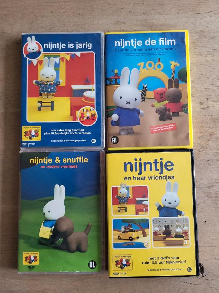 DVD Nijntje 4 dvds! Dick Bruna, Cd's en Dvd's, Dvd's | Tv en Series, Zo goed als nieuw, Alle leeftijden, Ophalen of Verzenden