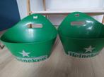 Heineken bierbak - koeler 2 stuks in goede staat, Ophalen of Verzenden, Zo goed als nieuw, Flesopener, Heineken