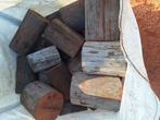 Openhaardhout azobe palen walaba, Tuin en Terras, Haardhout, Minder dan 3 m³, Ophalen, Overige houtsoorten