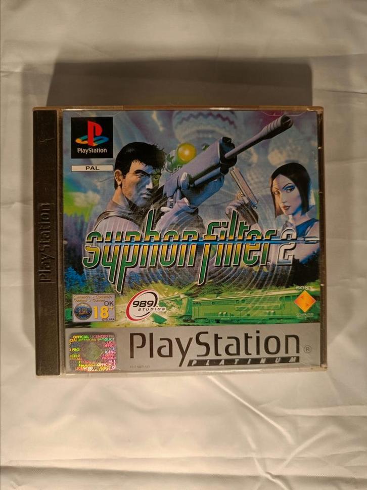 Syphon filter 2 playstation 1 compleet, Spelcomputers en Games, Games | Sony PlayStation 1, Gebruikt, Avontuur en Actie, 2 spelers