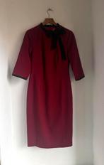 Glamour Bunny vintage wijnrode jurk met strik maat M, Maat 38/40 (M), Glamour Bunny, Ophalen of Verzenden, Zo goed als nieuw