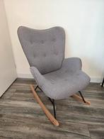 Grijze Schommelstoel, Huis en Inrichting, Fauteuils, Ophalen, Metaal, 75 tot 100 cm, Zo goed als nieuw