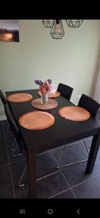 Lengte verstelbare tafel + 6 stoelen., Huis en Inrichting, Complete eetkamers, Ophalen of Verzenden