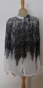 Mooie zwart/witte print top/blouse van Summum! M, Verzenden, Zo goed als nieuw, Maat 38/40 (M), Wit