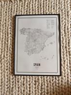 WIJCK. Poster Spanje met zwarte lijst, Huis en Inrichting, Ophalen of Verzenden, Zo goed als nieuw, Foto of Poster