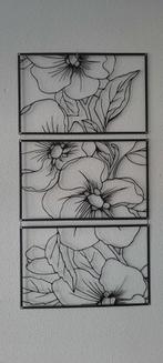 3-Luik viooltjes van metaal, Antiek en Kunst, Ophalen of Verzenden