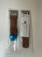 Apple Watch bandje bruin leer (voor 42, 45, 49mm) groot/larg, Sieraden, Tassen en Uiterlijk, Horloges | Heren, Overige merken