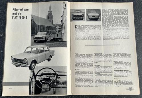 Fiat 1800 B test in Autokampioen 1967, Boeken, Auto's | Folders en Tijdschriften, Gelezen, Overige merken, Ophalen of Verzenden