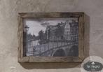 Oud houten truckwood fotolijst M foto stoer sober landelijk