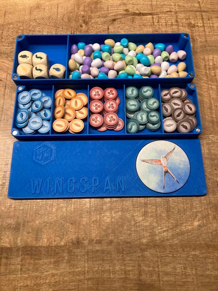 Wingspan organizer magnetisch - ook geschikt met uitbreiding, Hobby en Vrije tijd, Gezelschapsspellen | Bordspellen, Nieuw, Ophalen of Verzenden