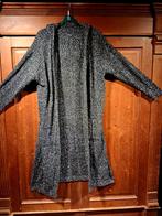 lang vest zwart wit met capuchon en zakken One Size, Kleding | Dames, Ophalen of Verzenden, Nieuw, Overige kleuren, Trui of Vest