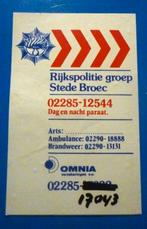 Rijkspolitie  Groep Stede broec, Verzamelen, Ophalen of Verzenden, Overige soorten, Nederland, Overige typen