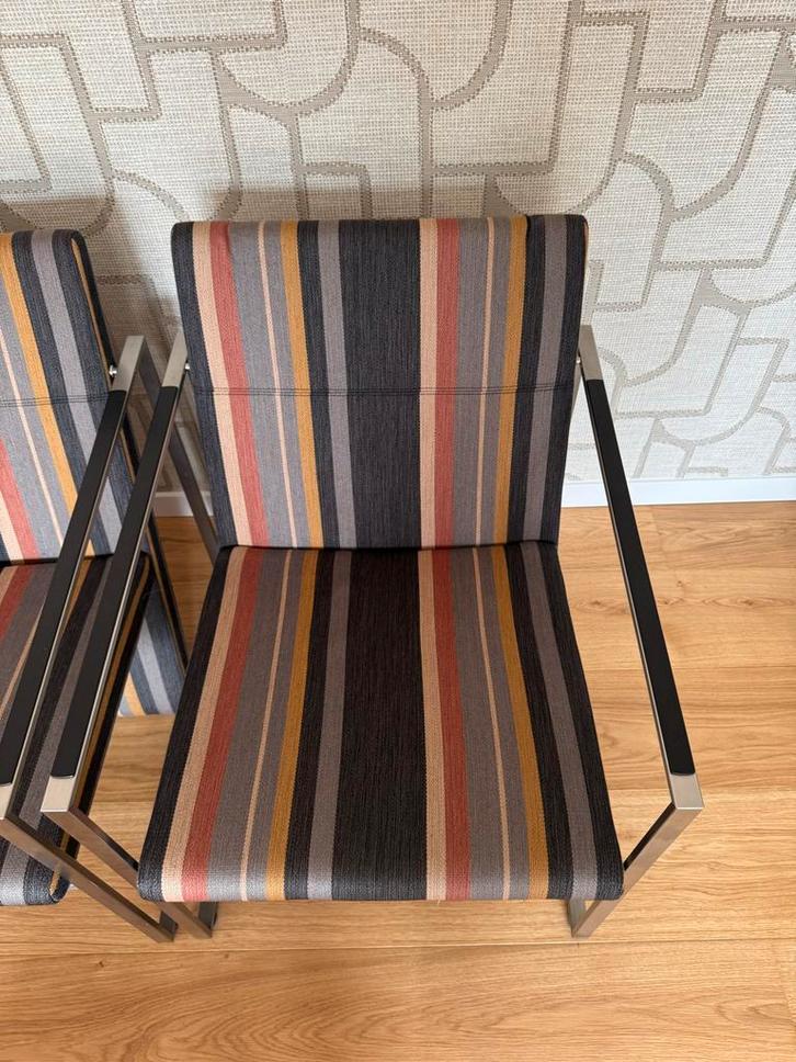 Arco Spine Fauteuils - Set van Twee, Huis en Inrichting, Stoelen, Gebruikt, Twee, Metaal, Overige kleuren, Ophalen