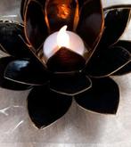 12 waxinelichtjes lotus bloem, Huis en Inrichting, Woonaccessoires | Kandelaars en Kaarsen, Overige materialen, Zwart, Nieuw, Ophalen of Verzenden