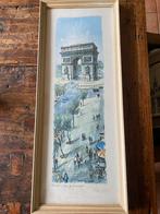 Mooi litho Otriz Alfau’s Paris ‘Arc De Triomphe, Antiek en Kunst, Ophalen of Verzenden