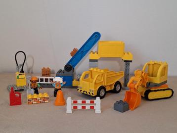 Lego Duplo Bouwplaats, lopende band, graafmachine, kiepwagen beschikbaar voor biedingen