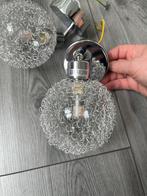 2x Design Wandlampen - Chroom Draadbol, Led-lamp, Minder dan 30 watt, Soft of Flame, Overige fittingen