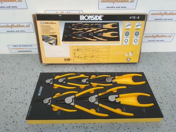 Ironside borgveertangen set inlay, Auto diversen, Autogereedschap, Nieuw, Ophalen of Verzenden