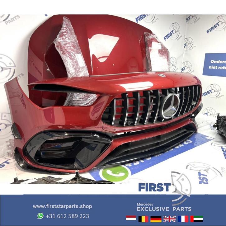 W118 CLA45 CLA45S AMG VOORKOP ROOD 2019-2023 origineel Merce, Auto-onderdelen, Carrosserie en Plaatwerk, Bumper, Mercedes-Benz