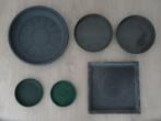 5 plantenschotels / onderschotels en 1 plantenschaal, Ophalen of Verzenden, Nieuw, Kunststof