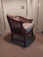 Rotan Fauteuil met Bloemmotief Kussens, Ophalen