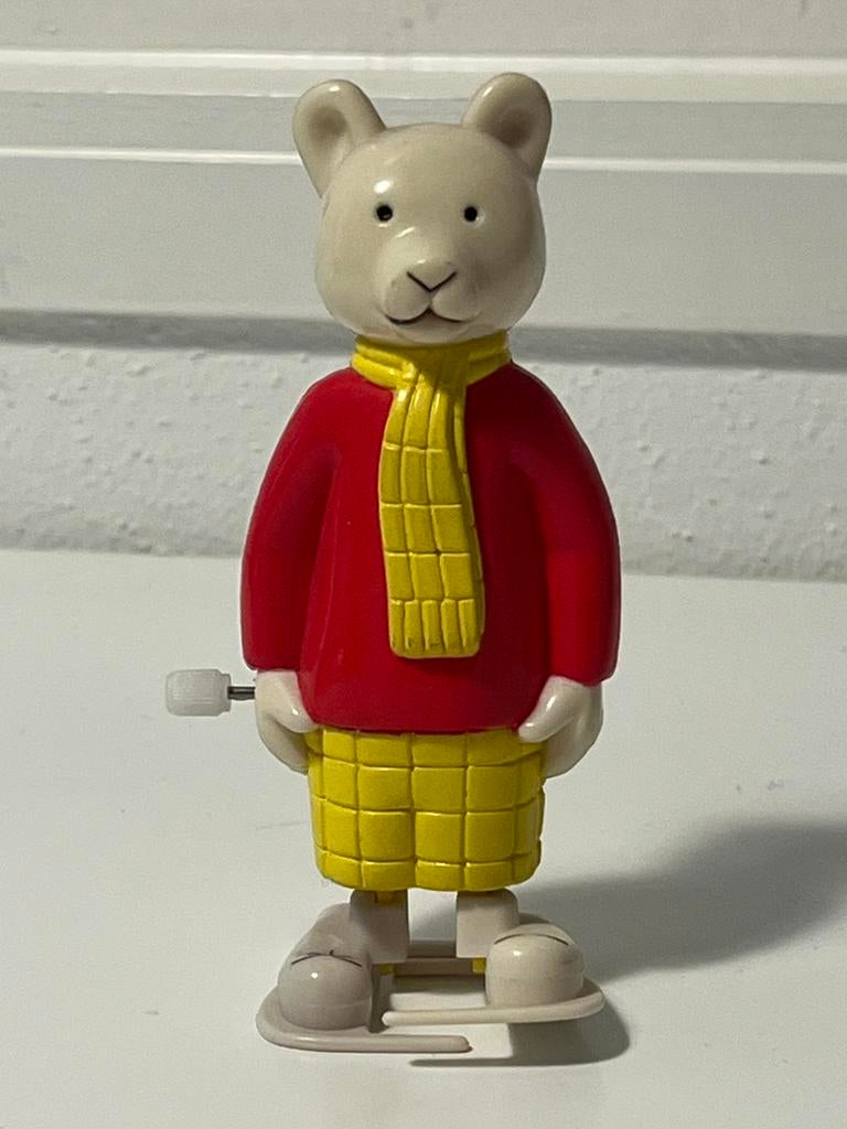 Vintage ERTL Rupert Bear windup figuur 1984 werkend zeldzaam, Verzenden, Zo goed als nieuw