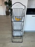 3 laags fruit/ groenten manden rek ijzer zwart, Ophalen of Verzenden, Zo goed als nieuw