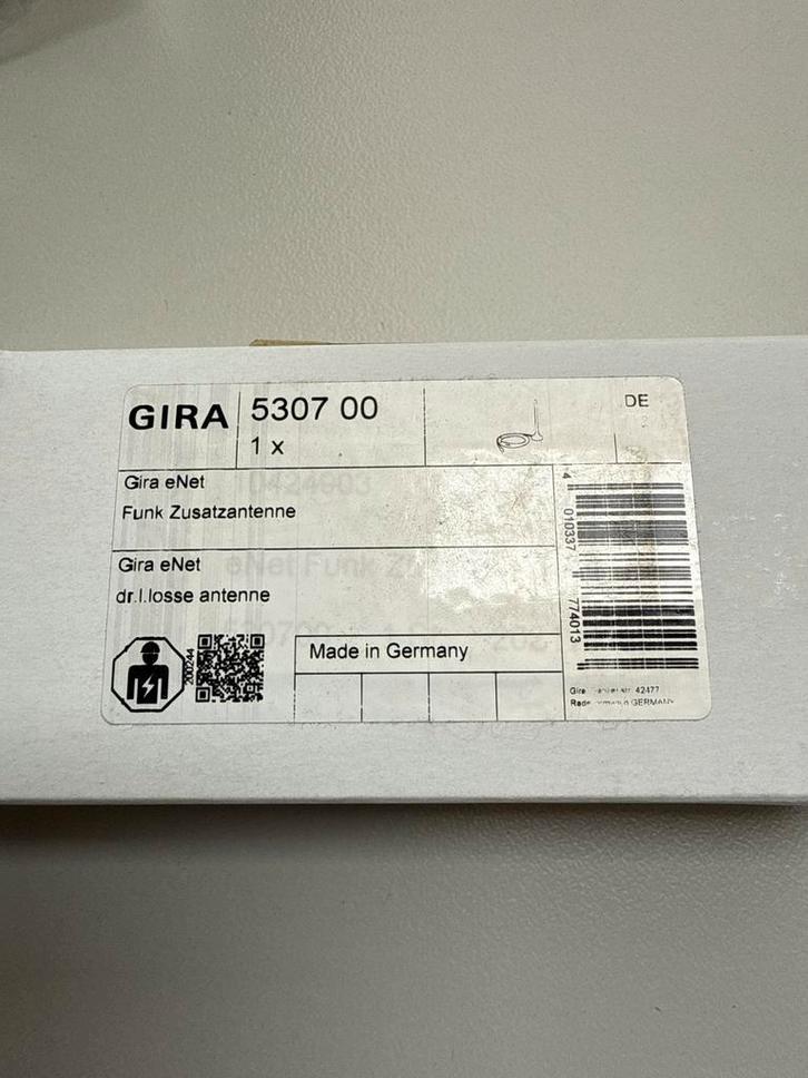 Gira eNet Funk Zusatzantenne - Nieuw!, Doe-het-zelf en Verbouw, Elektra en Kabels, Nieuw, Overige typen, Ophalen of Verzenden