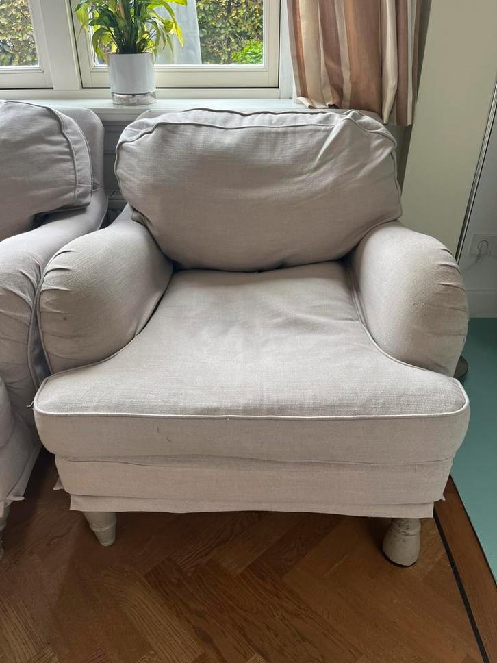 Twee Parker Knoll stoelen, Huis en Inrichting, Fauteuils, Gebruikt, Stof, 75 tot 100 cm, 100 tot 125 cm, Ophalen