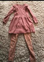 Roze wollen setje - jurk en legging 110, Ophalen of Verzenden, Zo goed als nieuw, Meisje, Setje