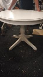 Ronde houten tafel, Huis en Inrichting, Ophalen, Gebruikt, Barok, Vier personen