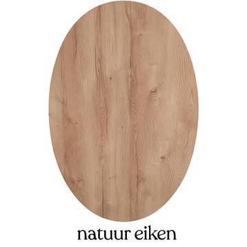 NIEUW ovaal blad - kleur NATUUR EIKEN beschikbaar voor biedingen