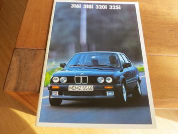 Folder BMW 3-serie E30 BMW 316i 318i 320i 325i 1987 beschikbaar voor biedingen