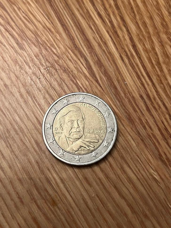 Helmut Schimdt 2 euro munt 2018 “J”, Postzegels en Munten, Munten | Europa | Euromunten, Losse munt, 2 euro, Duitsland, Ophalen of Verzenden