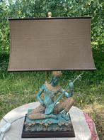 Boeddha lamp, bronzen Boeddha met sitar, Ophalen, Zo goed als nieuw, Minder dan 50 cm