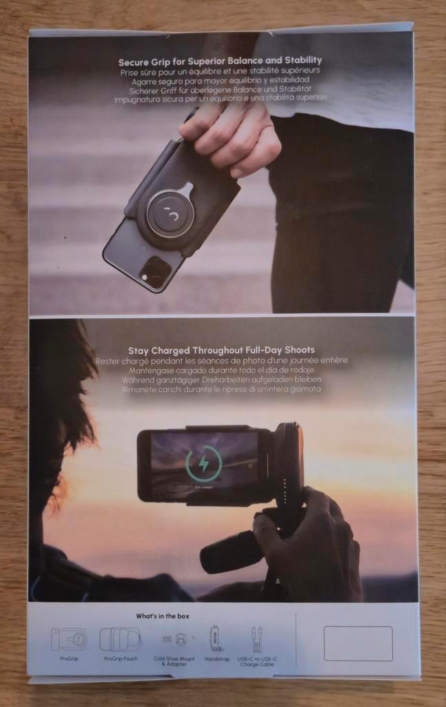 ShiftCam Progrip Starter Kit - Nieuwstaat, Telecommunicatie, Mobiele telefoons | Toebehoren en Onderdelen, Zo goed als nieuw, Overige merken