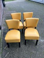 Eetkamerstoelen 4 stuks als nieuw, Ophalen, Zo goed als nieuw, Stof, Vier